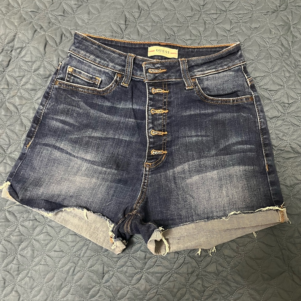 GUESS Women's Blue Denim Shorts